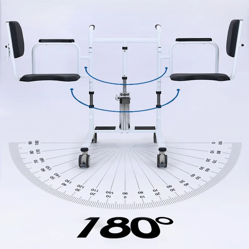 المحمولة دليل المرحاض كرسي متحرك التعامل مع المسنين رعاية المريض نقل رفع Bedpan كرسي متعدد الوظائف رفع هيدروليكي