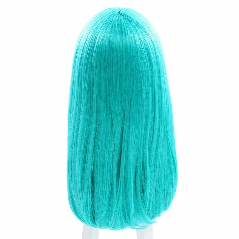 Bulma/Buruma Cosplay Wig 65cm Green Curly Synthetic Halloween Costume Party Wigs