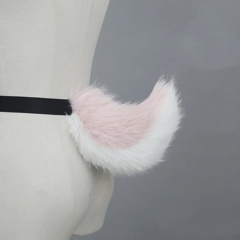 New Handmade Universal JK Rabbit Tail Lolita Cosplay Props Simulation Faux Fur Tails Plush Fox Cat Halloween Accessories