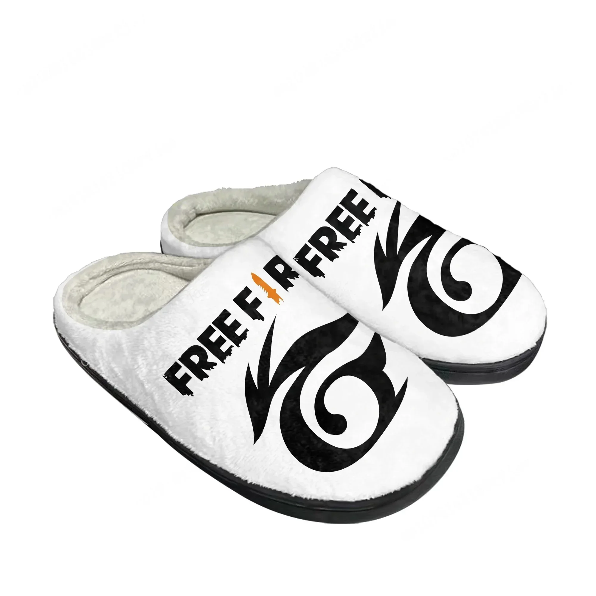 

Garena Free Fire Home Cotton Slippers Cartoon Game Mens Womens Plush Bedroom Casual Fashion Keep Warm Shoes Tailor Made Slipper