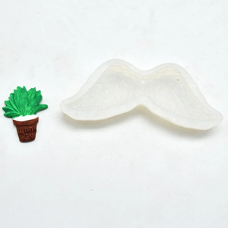 Wings Shape Candle Chocolate Fondant Cake Silicone Mold Creative Angel Wings Feather Wings Silicone Mold 1PC