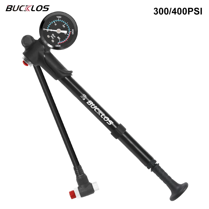 

BUCKLOS 300PSI 400PSI Bicycle Pump for Bike Forks Ultralight Air Pump Mountain Road Bike Pumps Portable Cycling Parts