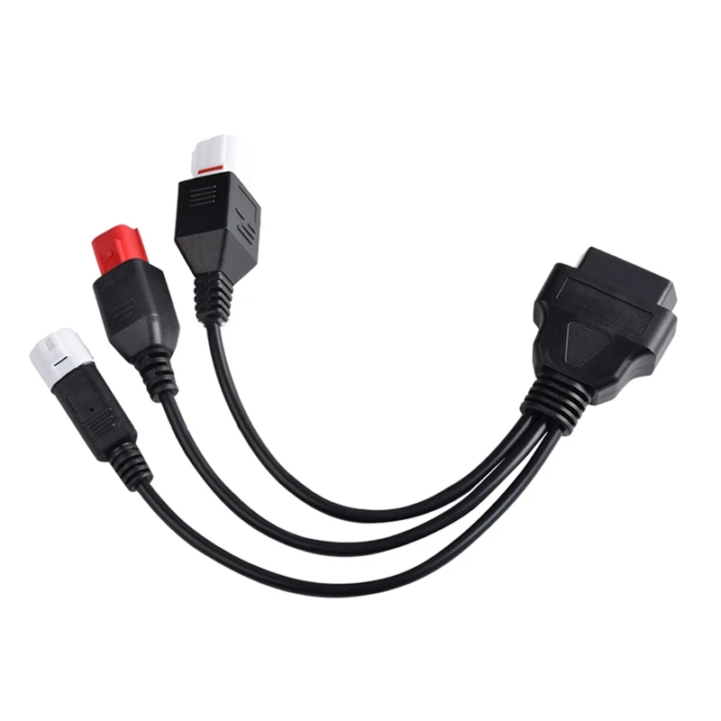 Motorcycle For Yamaha 3Pin 4Pin And Honda 6Pin OBD2 Diagnostics Connector Cable For Yamaha Motorbike OBD Extension Cable