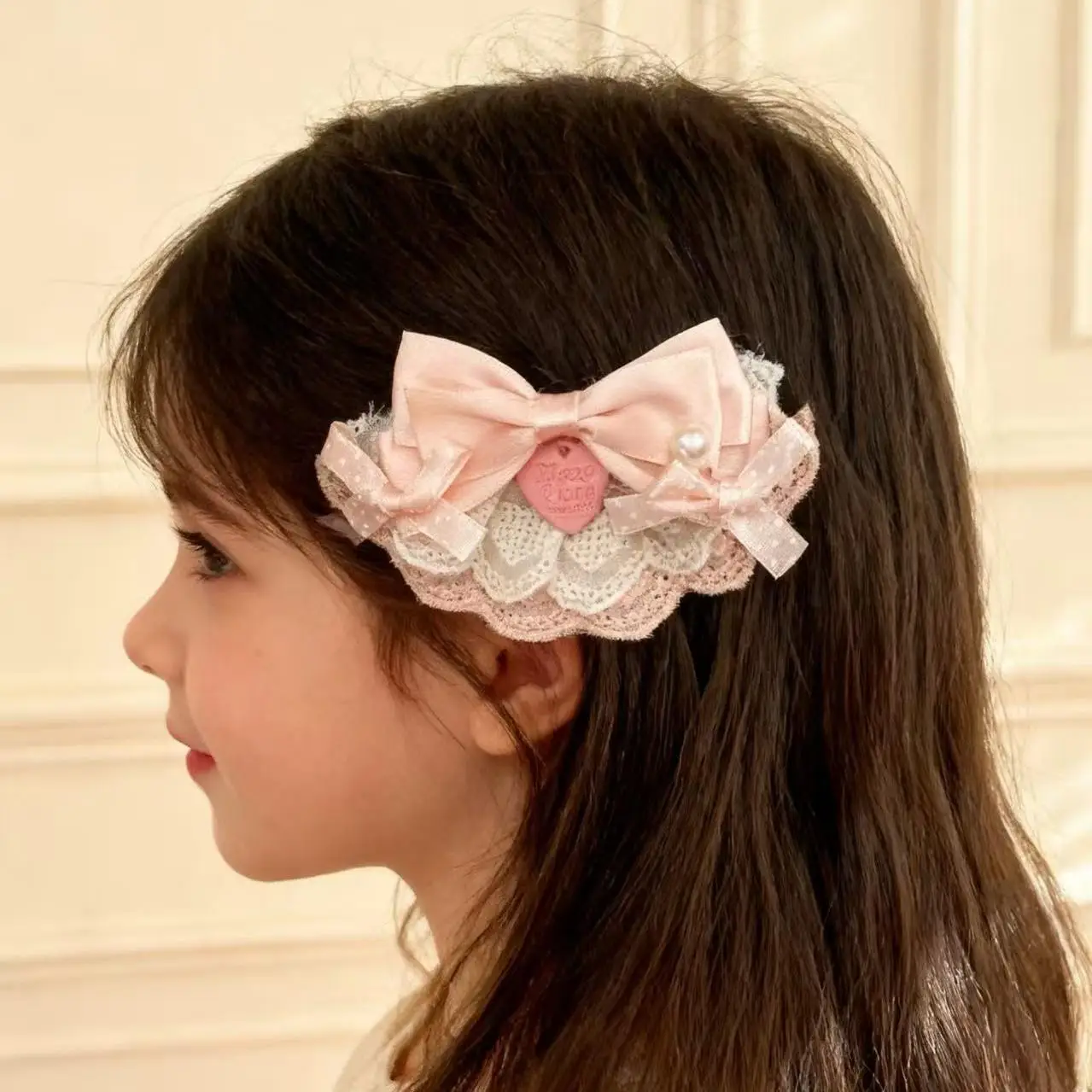 

Ladies' Hair Clip New Korean Bow Lace Sweet JK Versatile Barrette High Quality Hair Accessory Fashionable Cute Kawaii Lolita