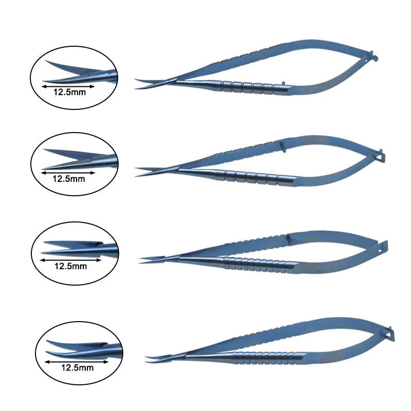 

Ophthalmic Micro Corneal Scissor Needle Holders Autoclavable Eyelid Tools Titanium Alloy