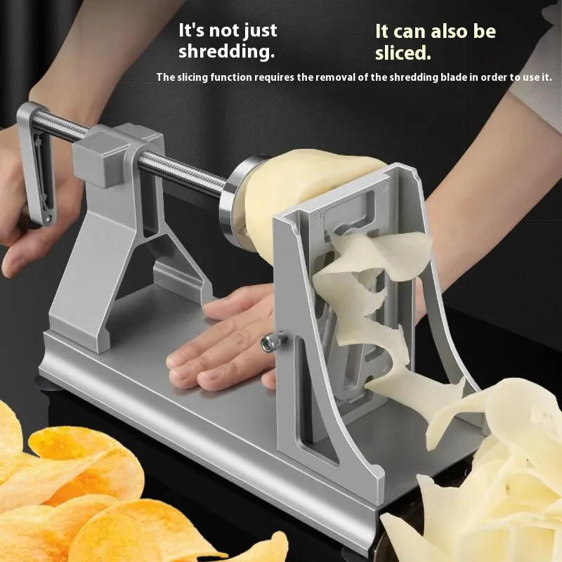 3 Pisau Spiralizer Sayuran Alat Pengiris Spiral Pasta Sayuran Parutan Spaghetti Pemotong Salad Pemotong Kentang Pembuat Goreng Keriting