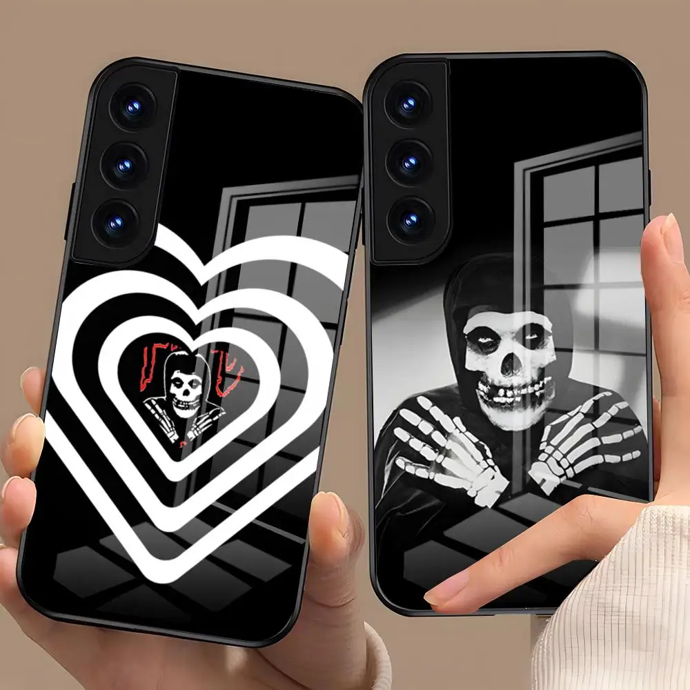 M-Misfits Rock Band Phone Case For Samsung A27 A37 A33 5G A54 A36 A35 A56 A52 A17 Shockproof Glass Cover