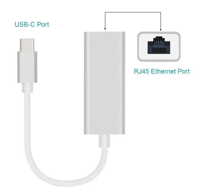 10m/100m/1000m gigabit ethernet tipo c para rj45 placa de rede adaptador lan para macbook pro chromebook usb c liga alumínio