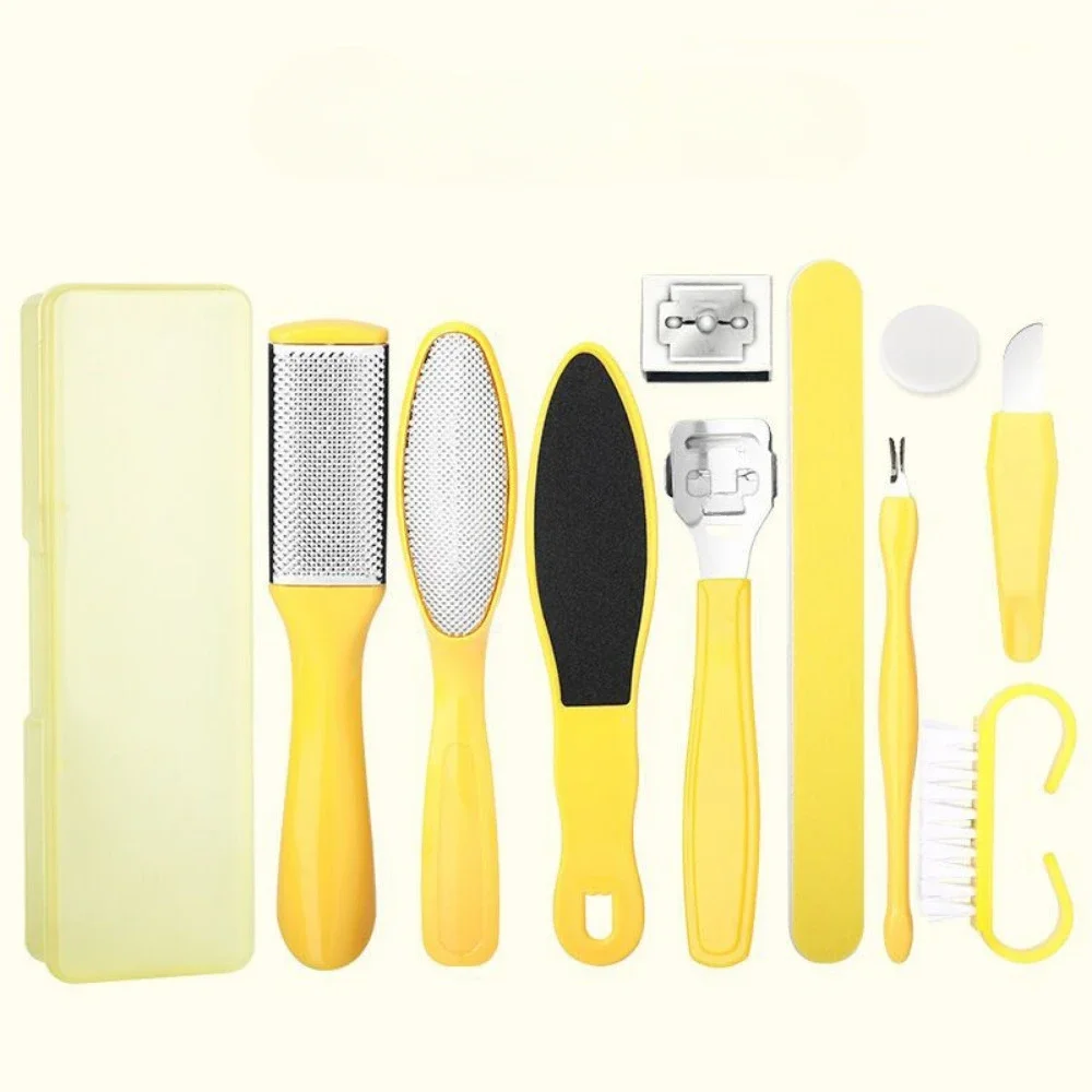 10Pcs Profession Stainless Steel Callus Remover Foot File Scraper Pedicure Tools Dead Skin Remove for Heels Feet Care Products