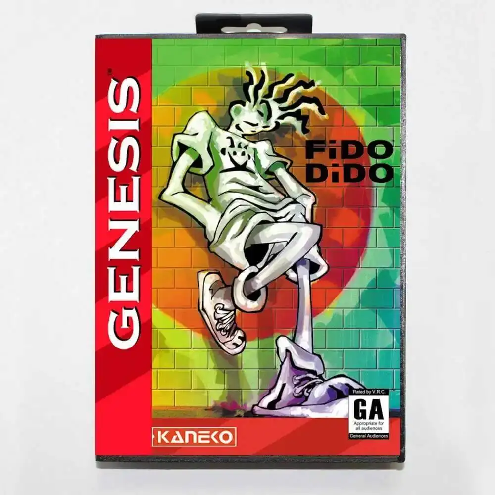 

Fido Dido MD Game Card with US Box for 16 Bit Sega Megadrive Genesis Console