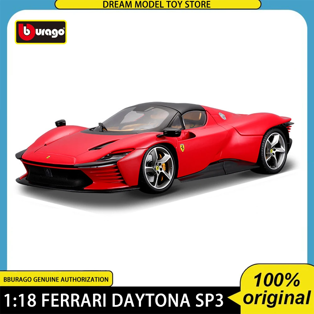 

Bburago 1:18 Ferrari Daytona SP3 Model Car Alloy Luxury Vehicle Diecast Toy Christmas Collection Ornaments Kids Gift