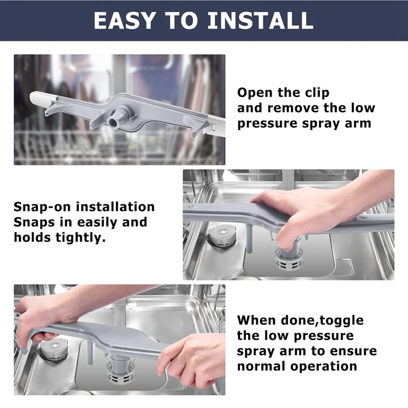 Bras de pulvérisation inférieur pour lave-vaisselle, pièces pour Carrier Frigidaire 154568002, 154568001, AP3958746, EA1524955, 5304517203, 1196170