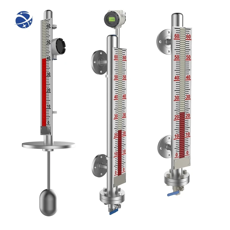 

YUNYI Magnetic flap water level sensor with remote transmission 4-20mA magnetic coupling UHZ water level gauge