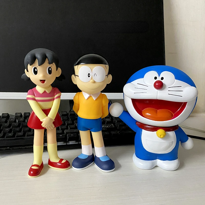 Anime Doraemon Sleeping Nobi Nobita Cute Minamoto Shizuka Konta Takeshi Honekawa Suneo Action Figure Toy Kid Christmas Gifts