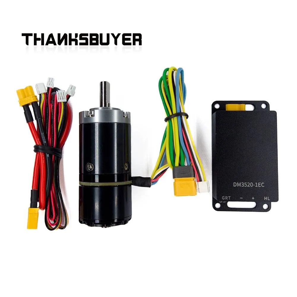 

24V DM2325 Reducer Motor 380RPM High Speed Brushless Servo FOC Planetary Robot Motor for AGV, Comes with Driver, Optional USB-CA