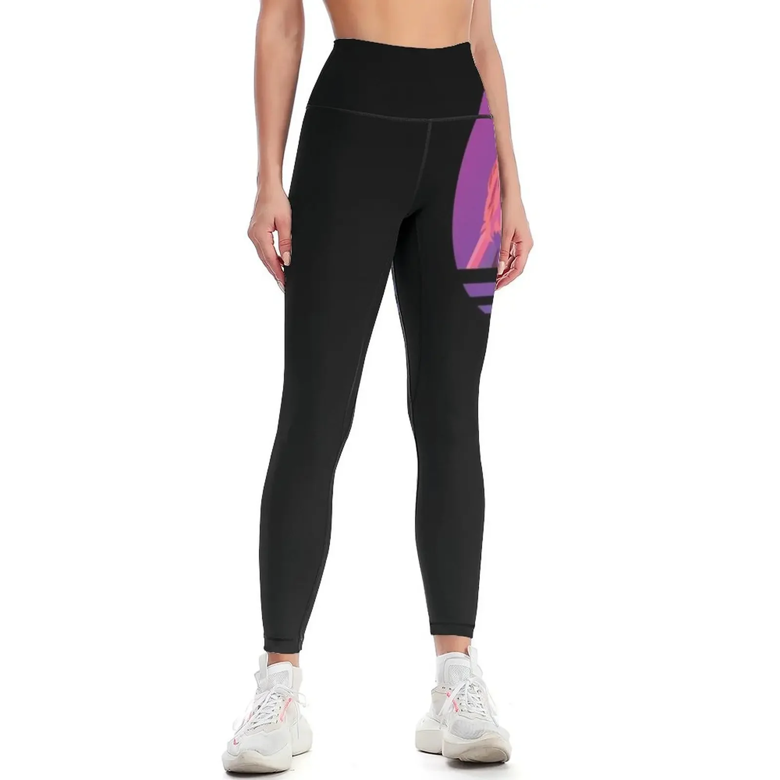 

Retro Wave Girl Leggings sports woman gym sporty woman push up joggers for Women sports Womens Leggings