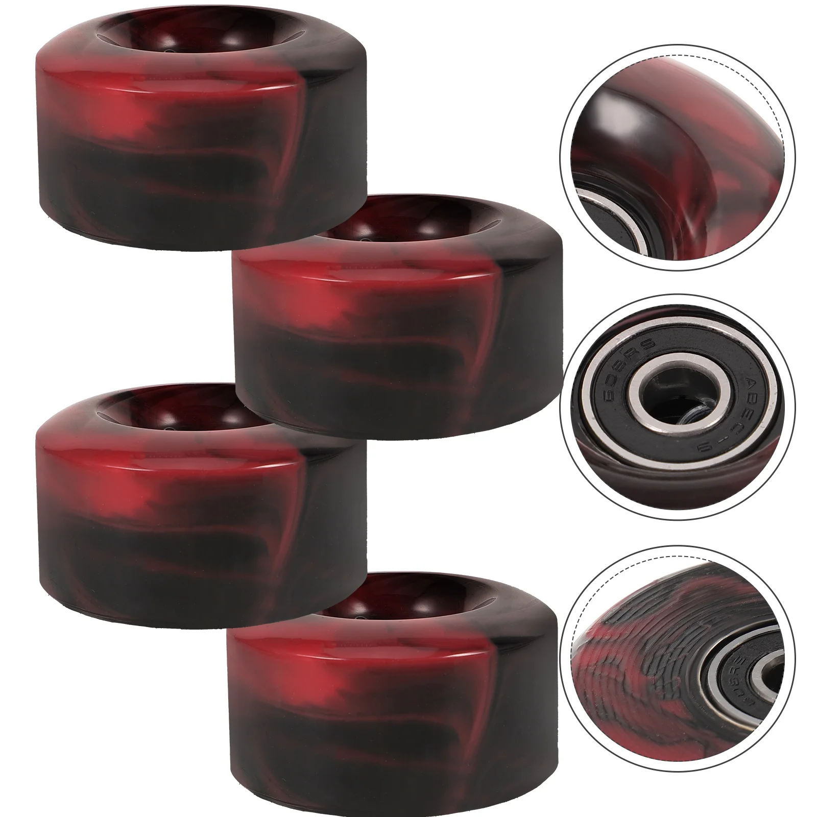 

4pcs Replacement Skateboard Wheel Pu Durable Long-Board Wheel For Outdoor Indoor Skating Drift Board Roller Skates Accessory