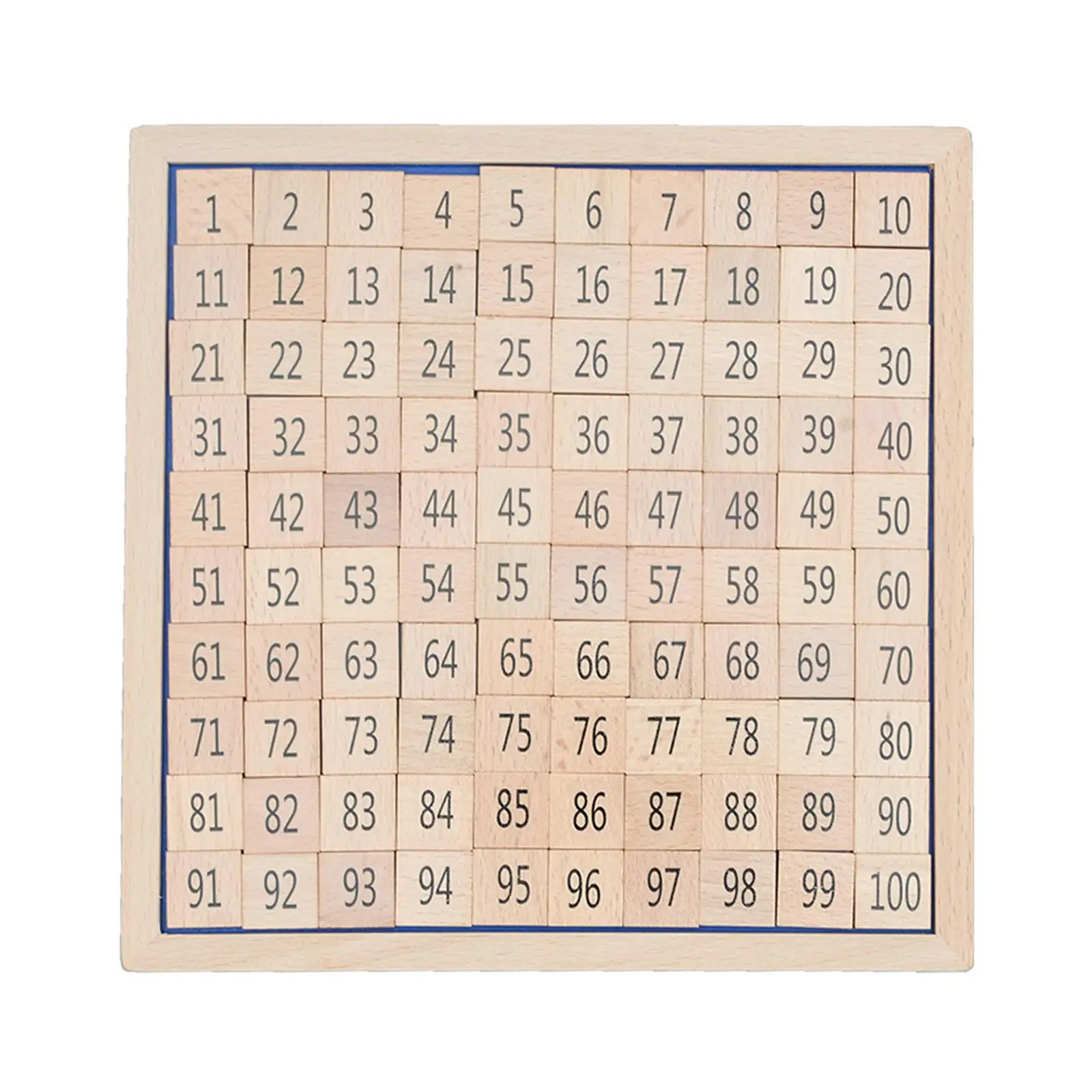 Wooden Addition Table Board 1 ~ 100 Numbers Multipurpose for Holiday Kindergarten