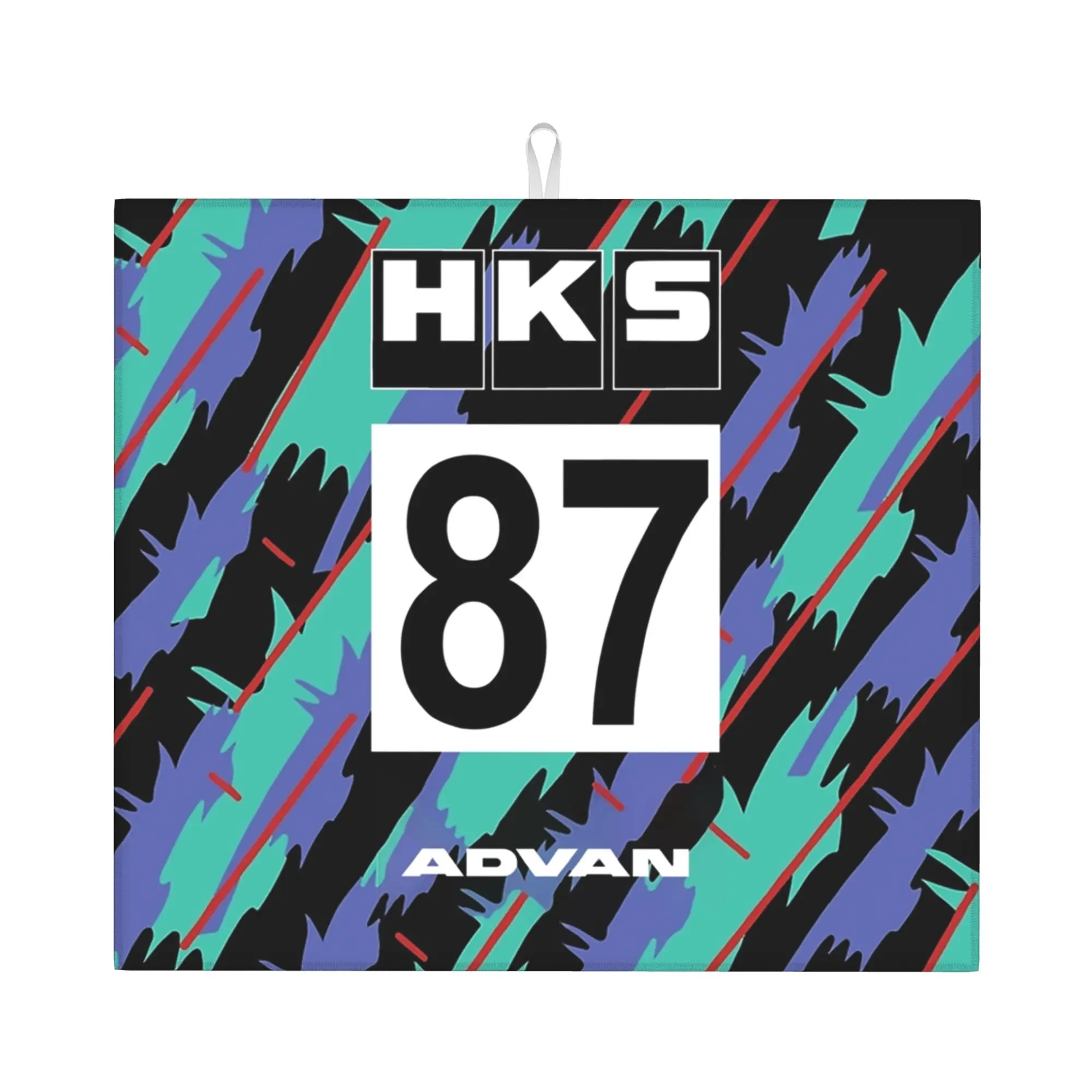 Drying Mat For Kitchen HKS Retro Pattern Water Absorbent Waterproof Reusable  On Slip Kitchen Counter Protector Mat