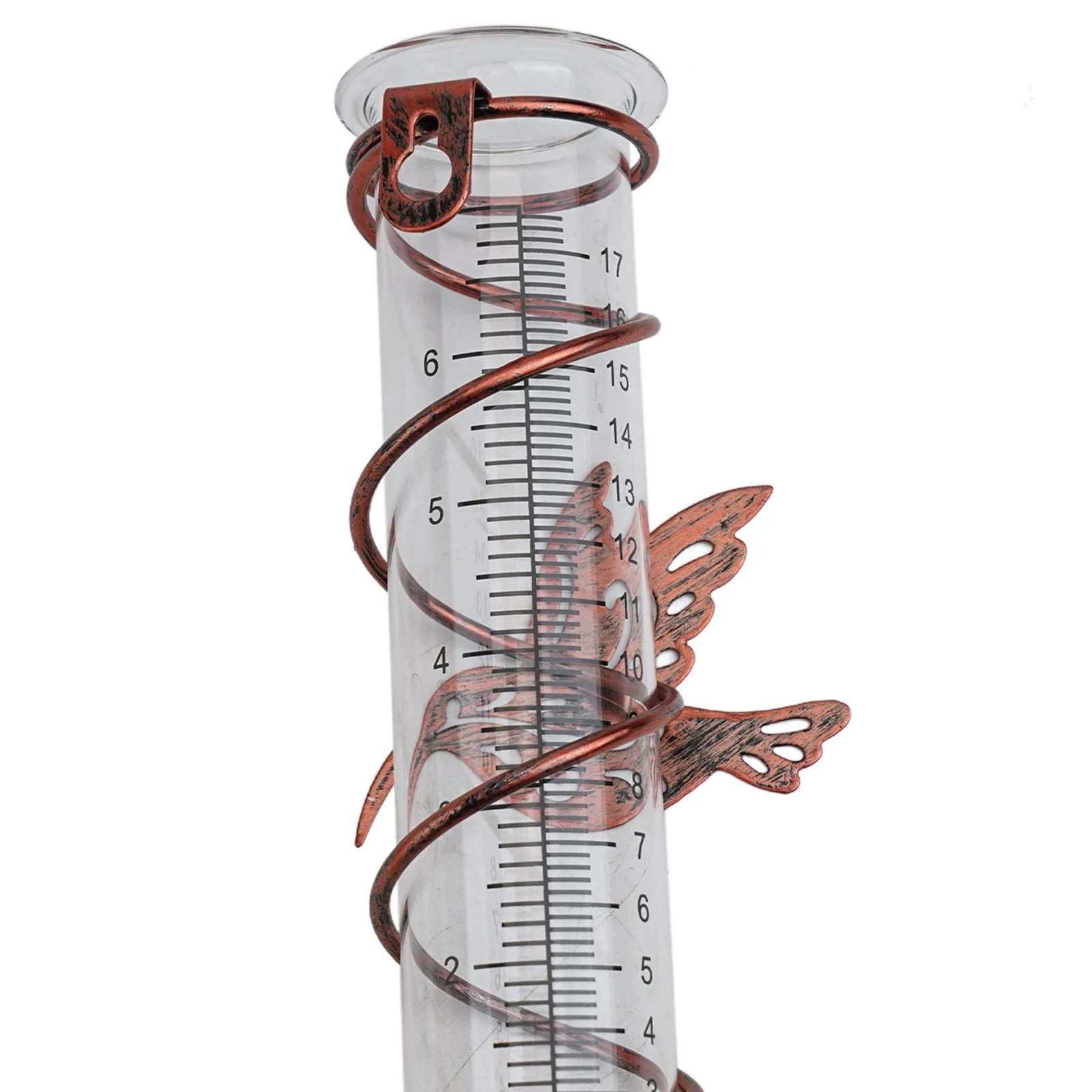 Glass Floating Rain Gauge for Lawn and Garden Use For Outdoor Meter to Track Rainfall and Support Plant Watering Decisions