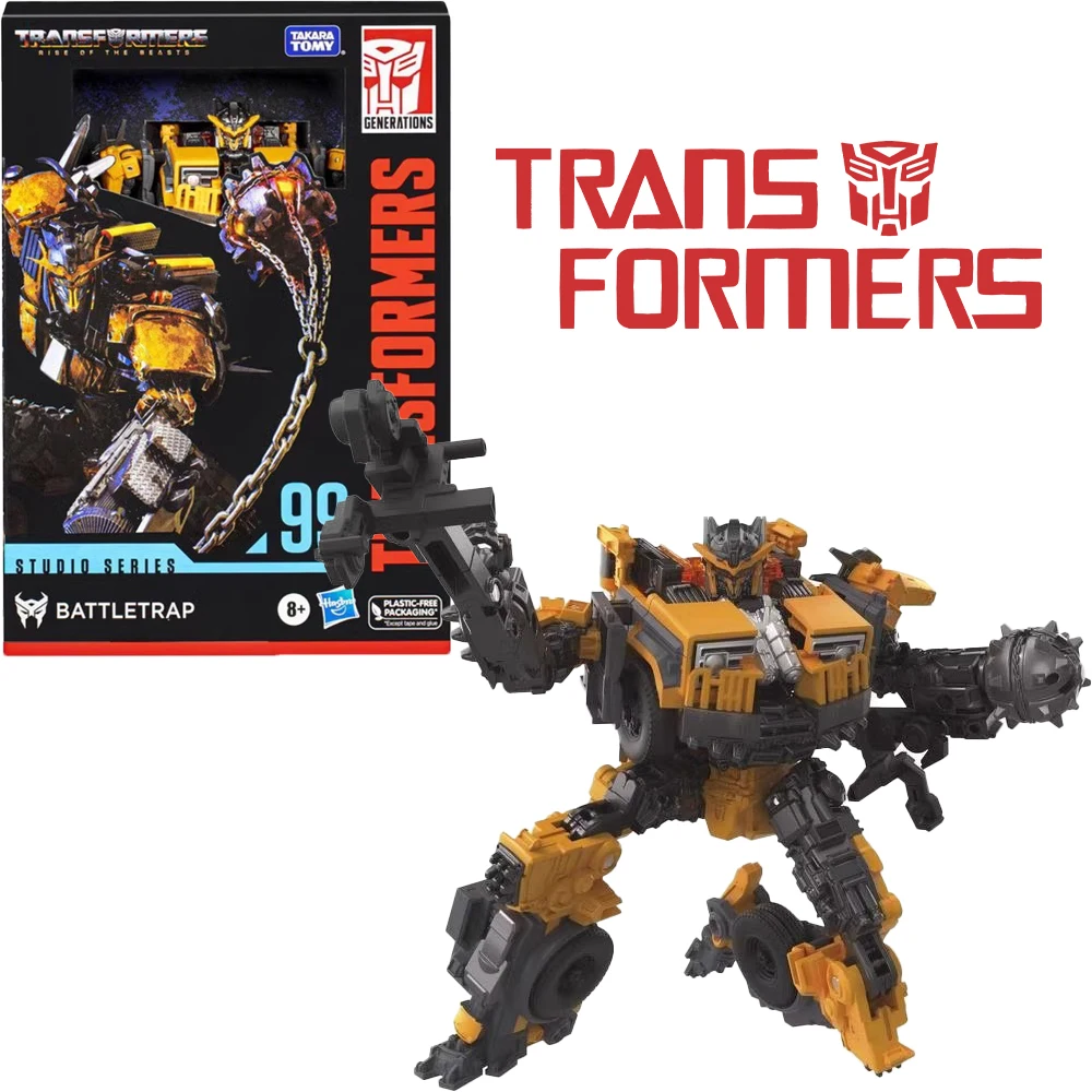 [in-stock] Hasbro Transformers Studio Series Voyager 99 Battletrap Model Toy Anime Gift Action  Figures Free Shipping