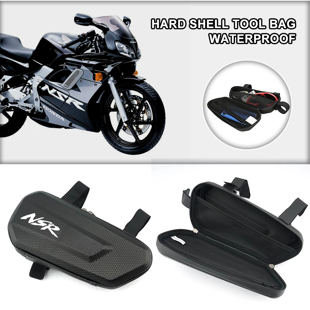 Hard Shell Large Capacity Waterproof Dust Proof Off-road Side Bag For Honda NSR250R NSR125 NSR50 NSR80 NSR250SP NT1100 Navi
