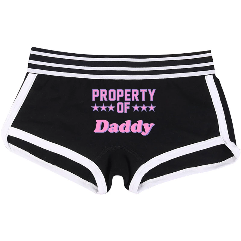 PROPERTY OF STAR DADDY-Culotte sexy en coton pour femmes, sous-vêtement mignon et confortable pour filles