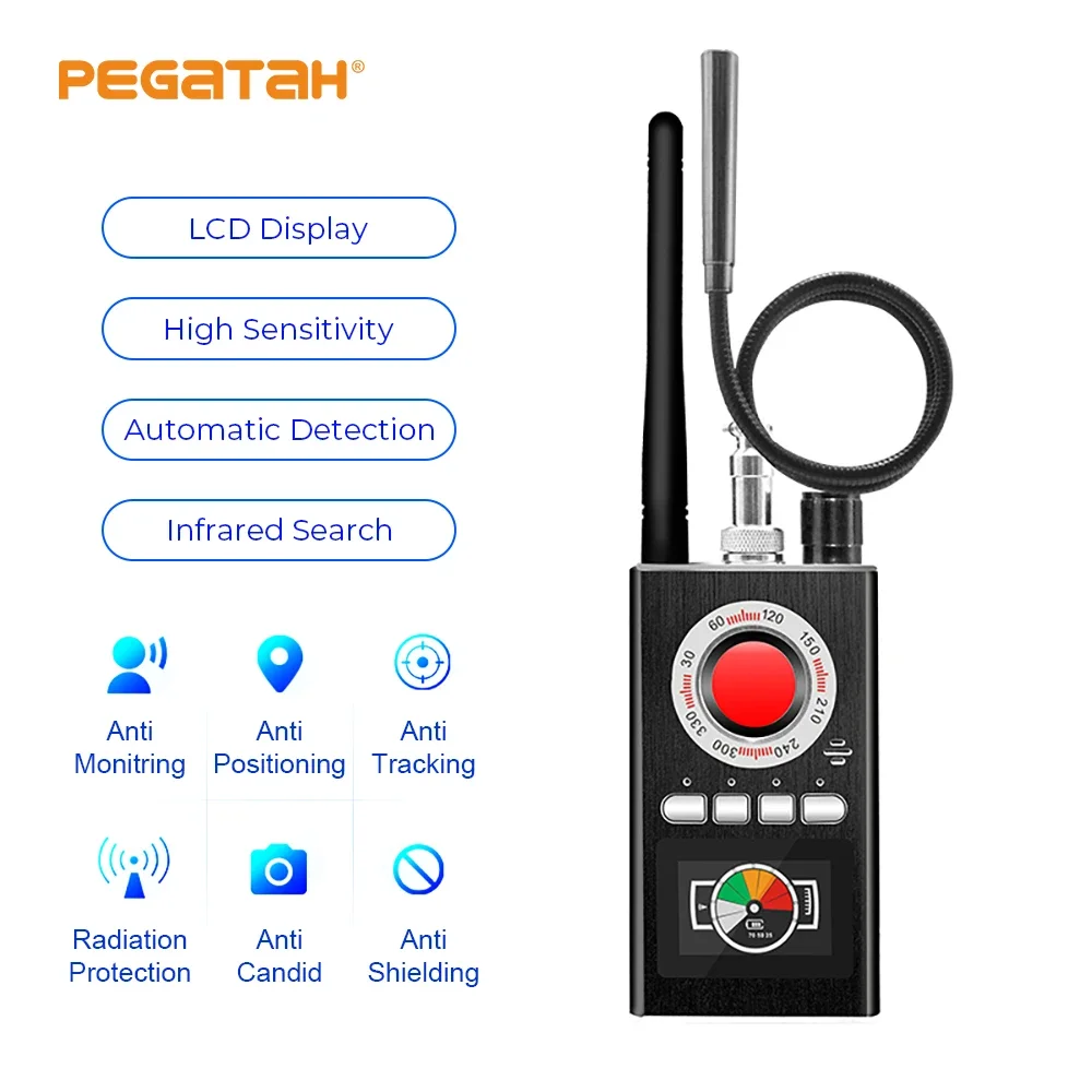 K18 Camera Detector RF Signal GPS Bug Anti Candid spying devices Mini Camera Signal Lens Finder Wireless Gadgets Detector