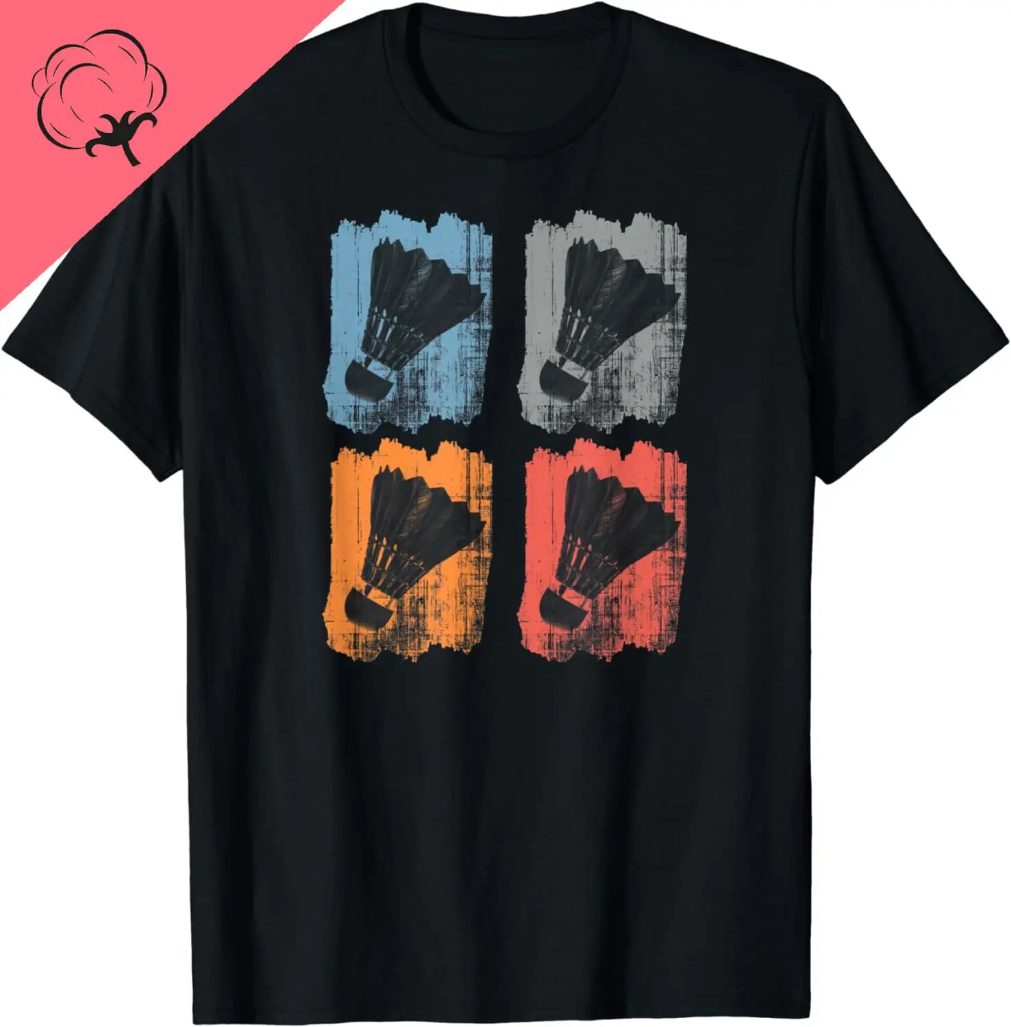 Badminton Badminton with The Shuttlecock in Retro Look T-Shirt Cotton Mens Clothes Tops Graphic T Shirt Vintage T Shirt Streetwear Camisas - Aliexpress Deal