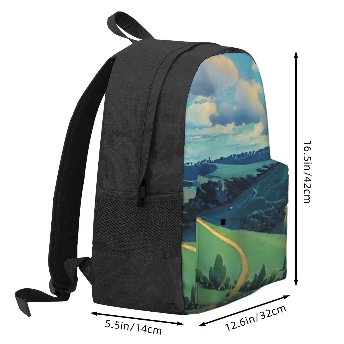 Laputa Castle In The Sky Student Backpack School Bag Hiking Travel Daypack for Men Women Bookbag Shoulder Bags