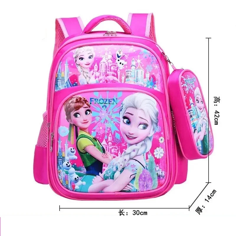 Disney Frozen Elsa Anna Cartoon tornister plecak dla dziewcząt dzieci tornister szkolny plecak dla dzieci tornister szkolny Mochila