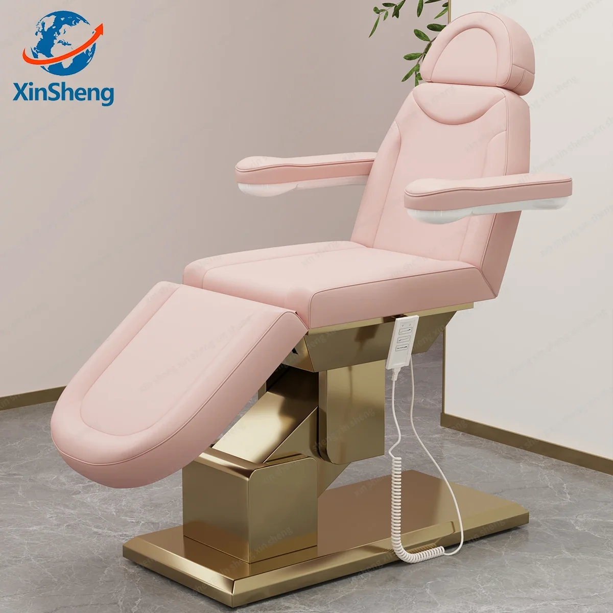 XinSheng Electric Lift Adjustable Chair for Check Diagnosis Beauty Care Bed SPA Salon Store Beauty Industry Commercial Furniture