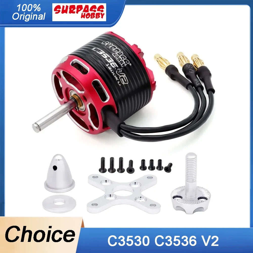 

Hobby V2 C3530/C3536 Outrunner Brushless Motor High Torque for RC Airplanes Fixed-Wing Gliders RC Model Aircraft Parts 1