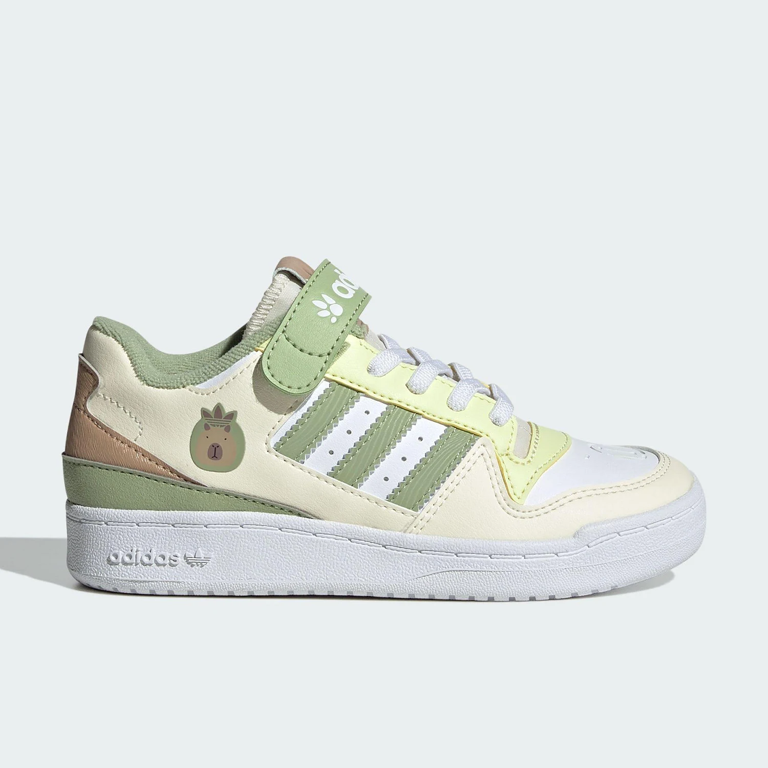 

Adidas детские спортивные дышащие туфли на липучке из натуральной клевера JS2476