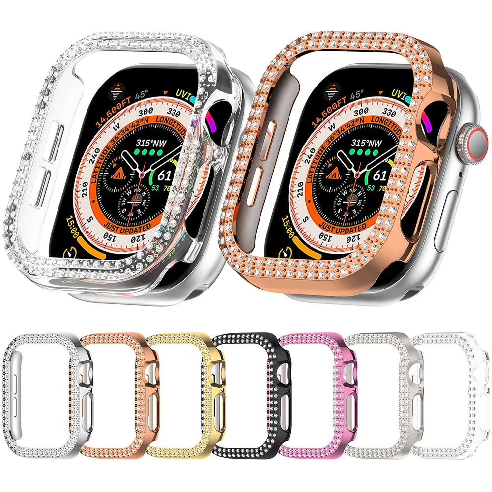 

Защитный чехол Double Diamond для Apple Watch Series 10 (42 мм/46 мм) с полным покрытием экрана, защитой от царапин и падений