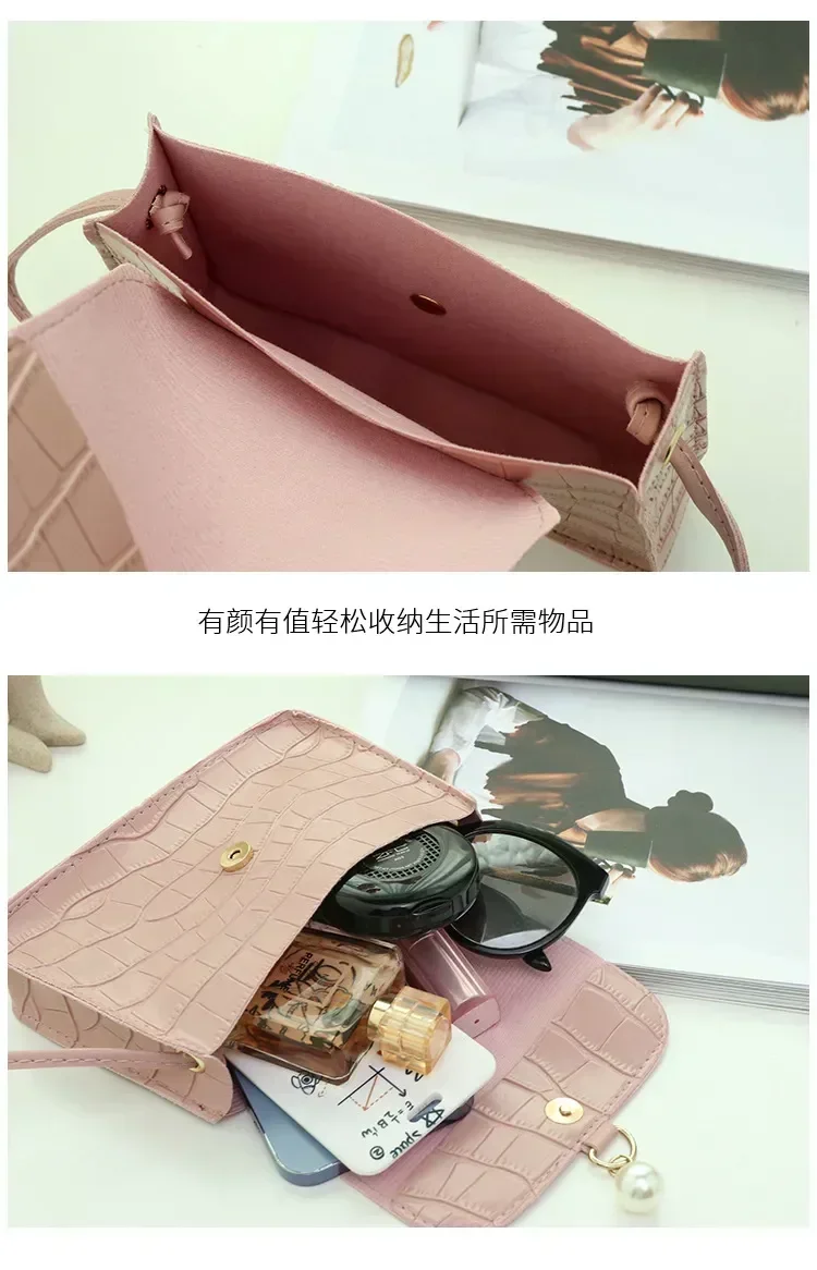 LW017 2023 New Shopping Bag Retro Casual Lady Underarm Handbag Stone Pattern Shoulder