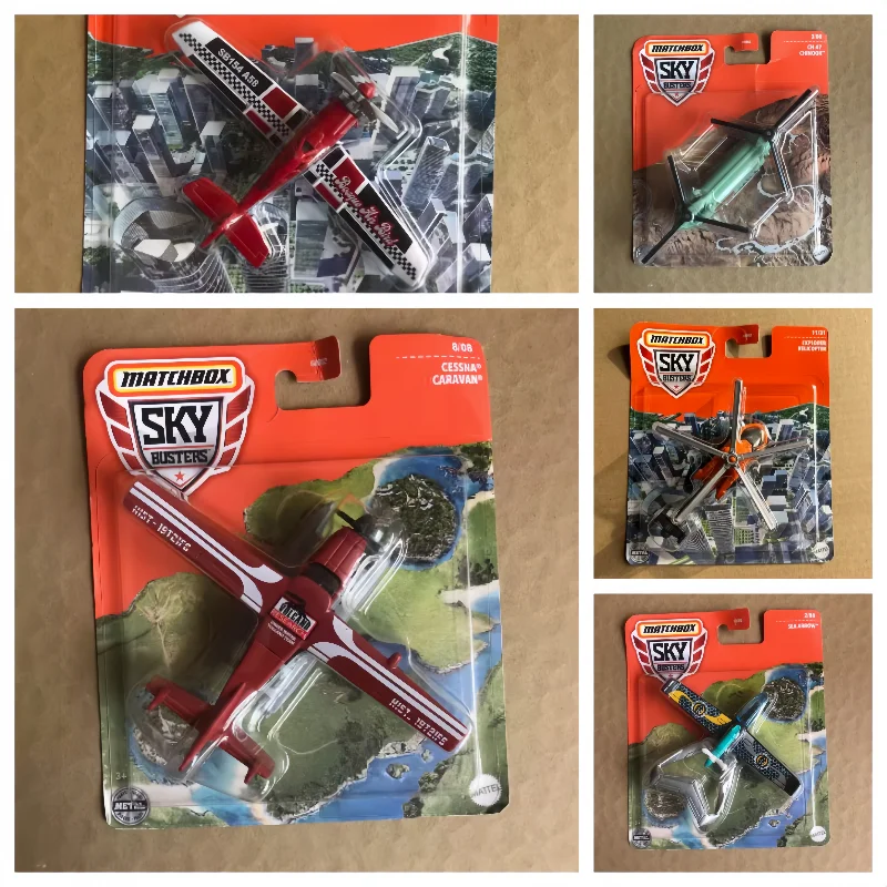 

In Stock Matchbox GWK48-1 Series Inertia Coastd Fighter Airliner Helicopter Collectible Diecast Aircraft Models Birthday Toys