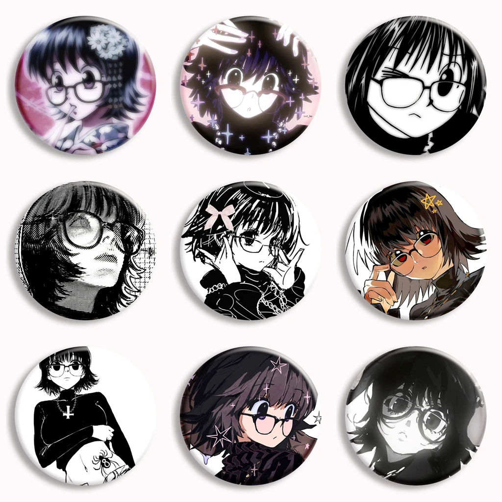 Shizuku Murasaki Anime Soft Button Pin Hunter Cartoon Character Fanart Brooch Badge Bag Decor Fans Collect Friends Gifts