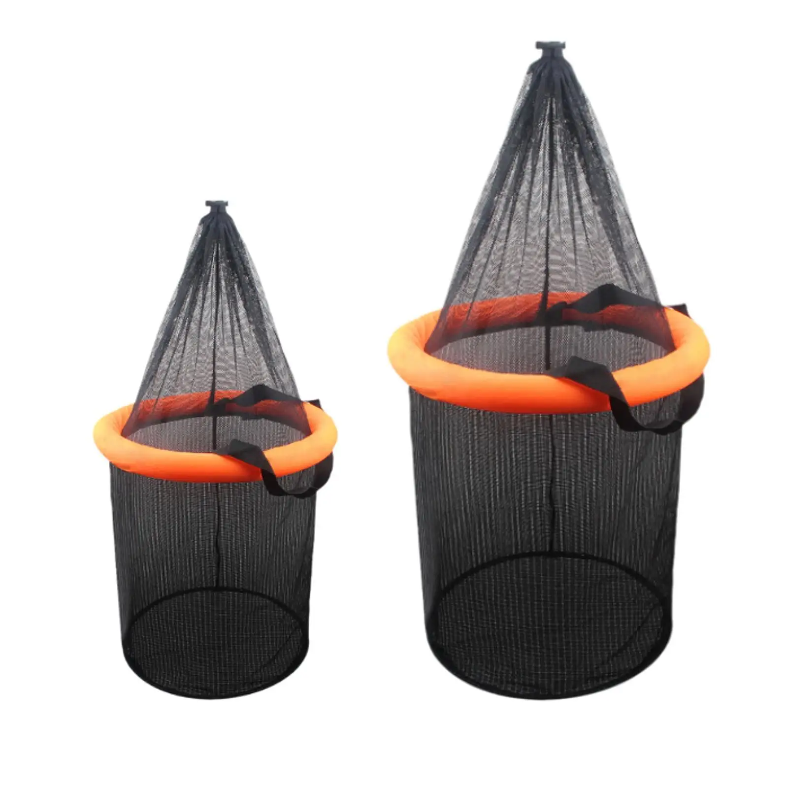 Foldable Floating Fish Basket Trap Collapsible Mesh Bait Net for Lobsters