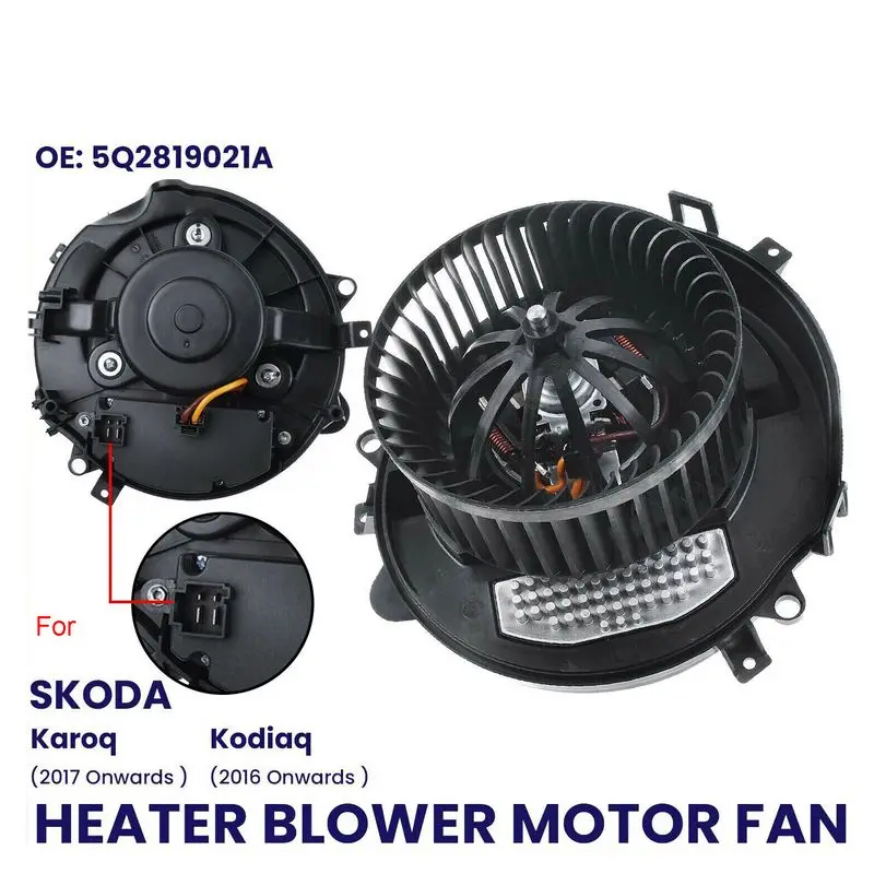 HEATER BLOWER MOTOR FAN FOR SKODA KAROQ 2017+ KODIAQ 2016+ WITH RESISTOR