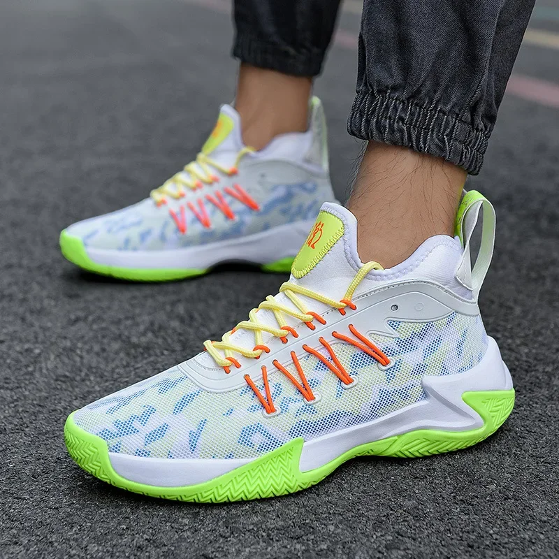 2026 High Quality Original Brand Men's Basketball Shoes Comfortable Non-slip Sports Shoes Breathable Trend Men Sneakers Walking
