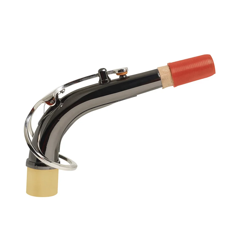 ABLB-6X Saxofón Collar doblado Funda de silicona de corcho en lugar de pieza de corcho Accesorios para Instrumentos Musicales