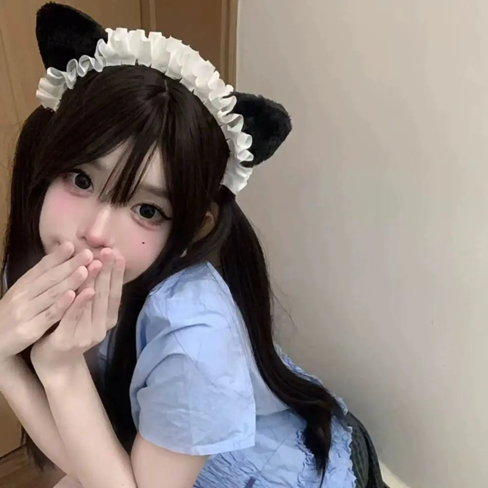 

Polyester Cat Ear Headbands Japanese-Style Photography Props Lolita Hair Hoops Maid Cosplay Hair Accessories Anime Convention