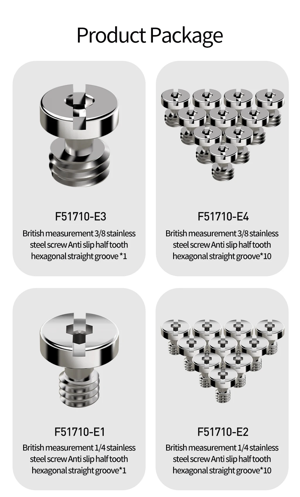Kameraschraube 1/4"-20 & 3/8"-16 & M3 Gewindeschraubenmuttern für Stativ Kugelkopf Schnellwechselplatte für DSLR-Kamerafotografie – Detail 18