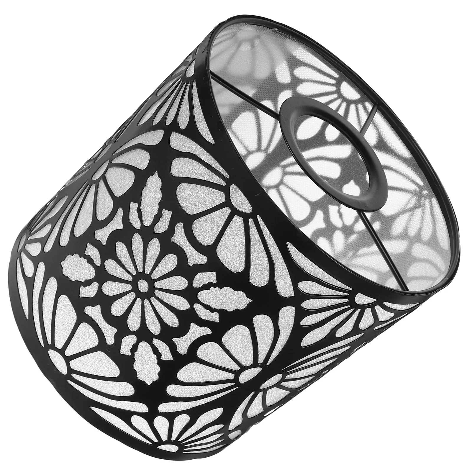 

Iron Hollow Pendant Light Shade Metal Lampshade Simple Stylish Ceiling Lamp Cover for Hallway Dining Room Decor