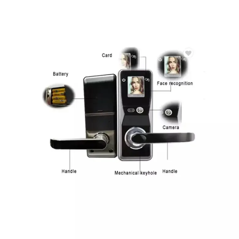 004 Remote Control High Security Face Recognition Smart Door Lock, Smart Fingerprint door lock, Smart Door Lock Camera