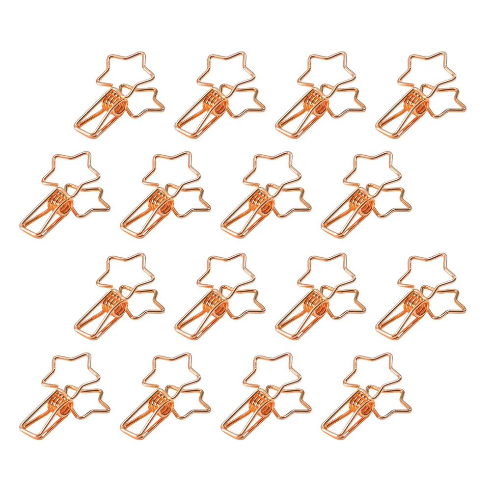 16pcs Photo Clips Metal File Clamp For Office School Home Organization Bill Organizer Lightweight Clamps