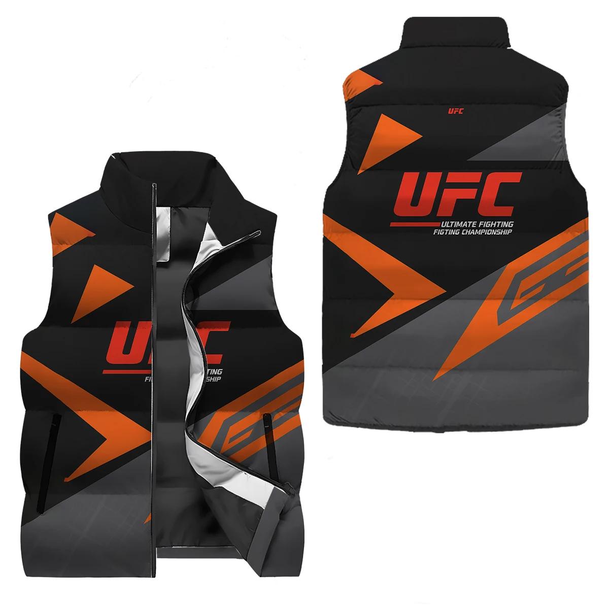 

Winter Zipper Velvet Vest For Men, UFC Loose Casual Vest, Sweater Inside, Down Jacket Outside, Suitable For Multiple Scenarios