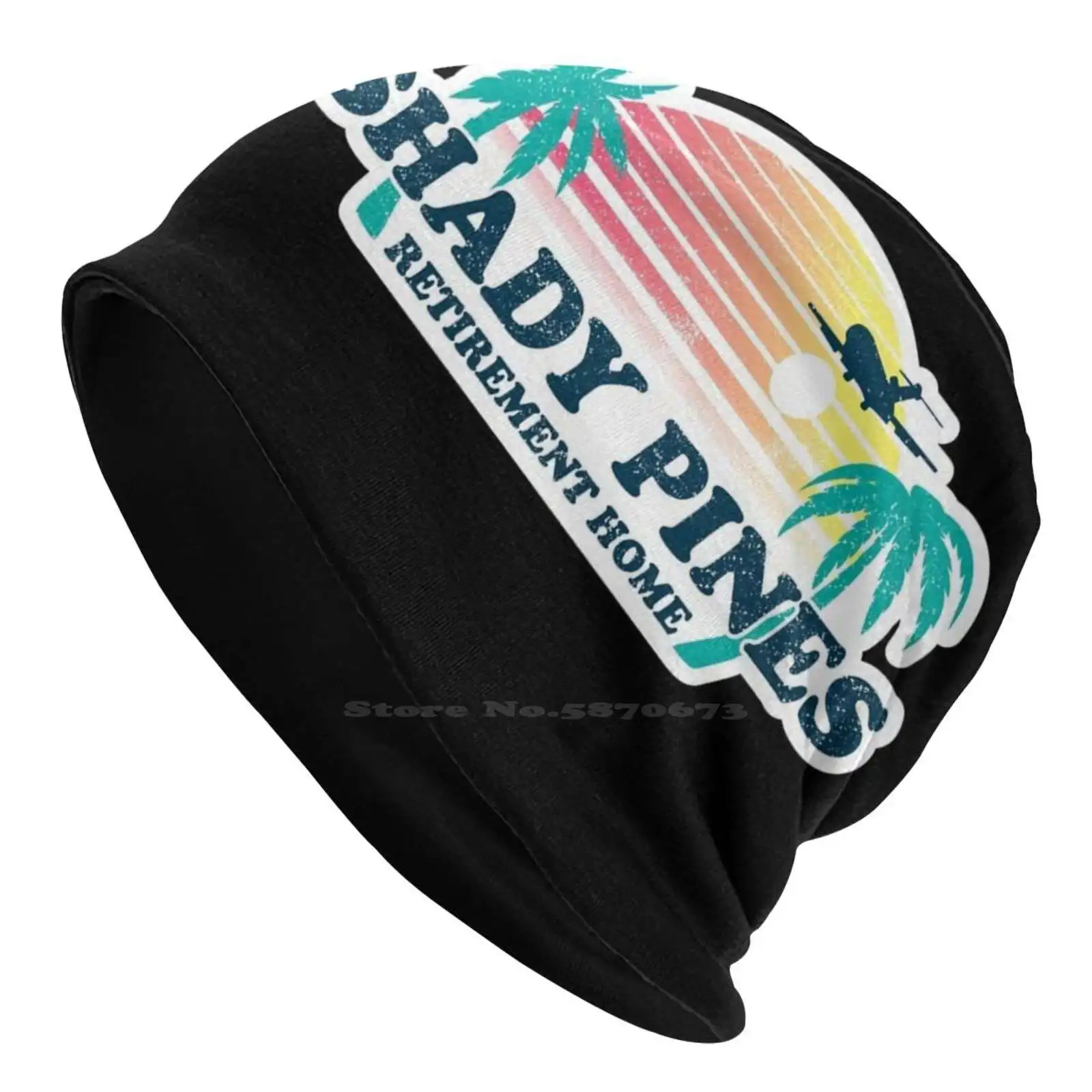 Shady Pines Knitted Hat Warm Beanie Outdoor Caps Golden Girls Miami Florida Tv Show Sitcom White Bea Arthur Thank You For Being