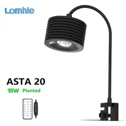 Lominie LED Aquarium Light, Planted Tank Light 4 Channels Remote Control 6500K for Freshwater Fish Tank Refugium with Gooseneck